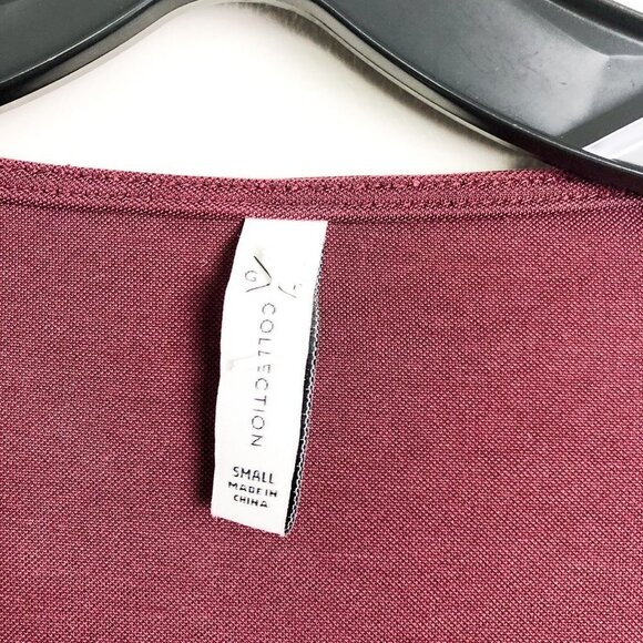 GF Collection Faux Wrap Long Sleeve Blouse Small Red Womens - Picture 5 of 6